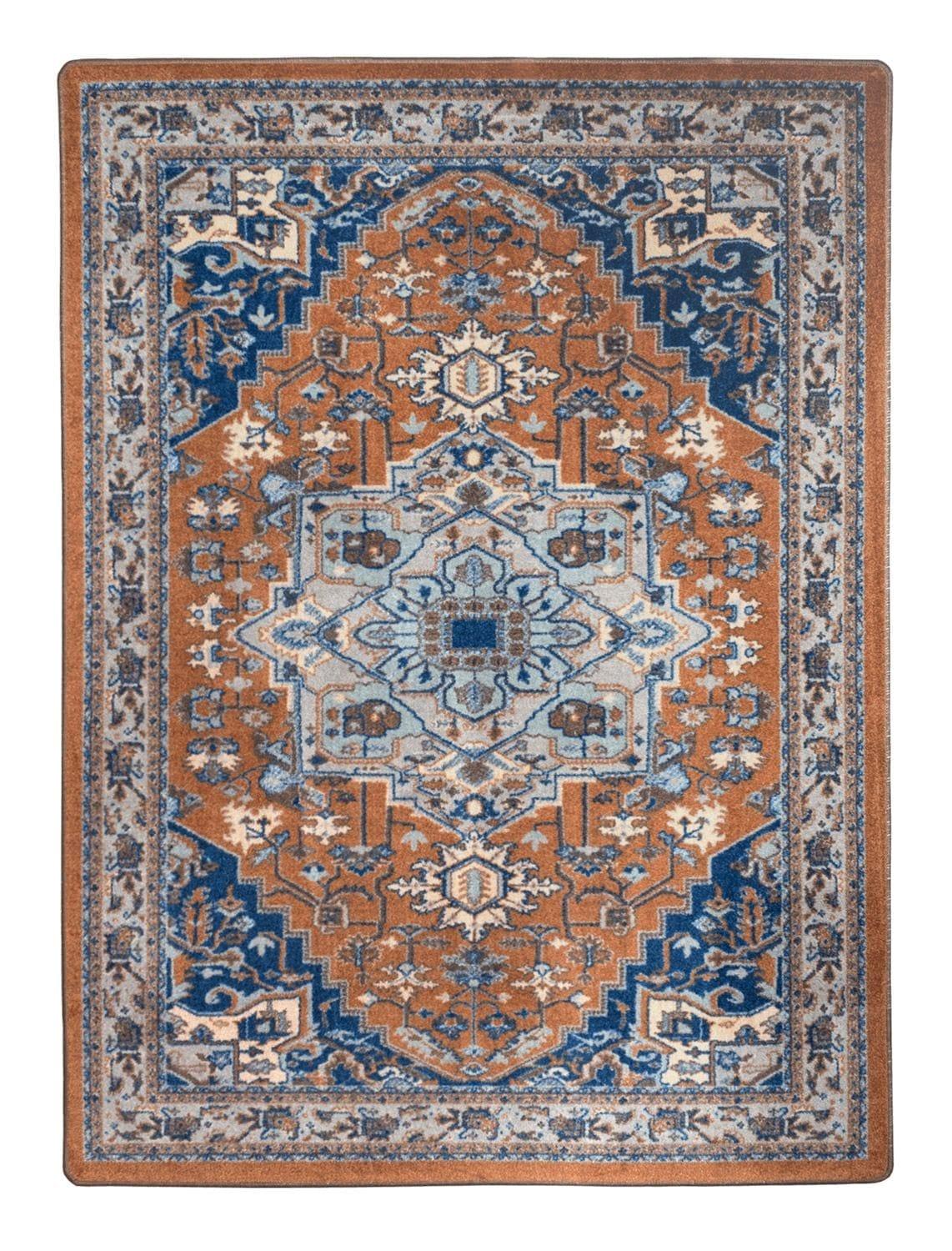 Persia Blue Caramel Area Rugs made in the USA - Your Western Decor, LLC