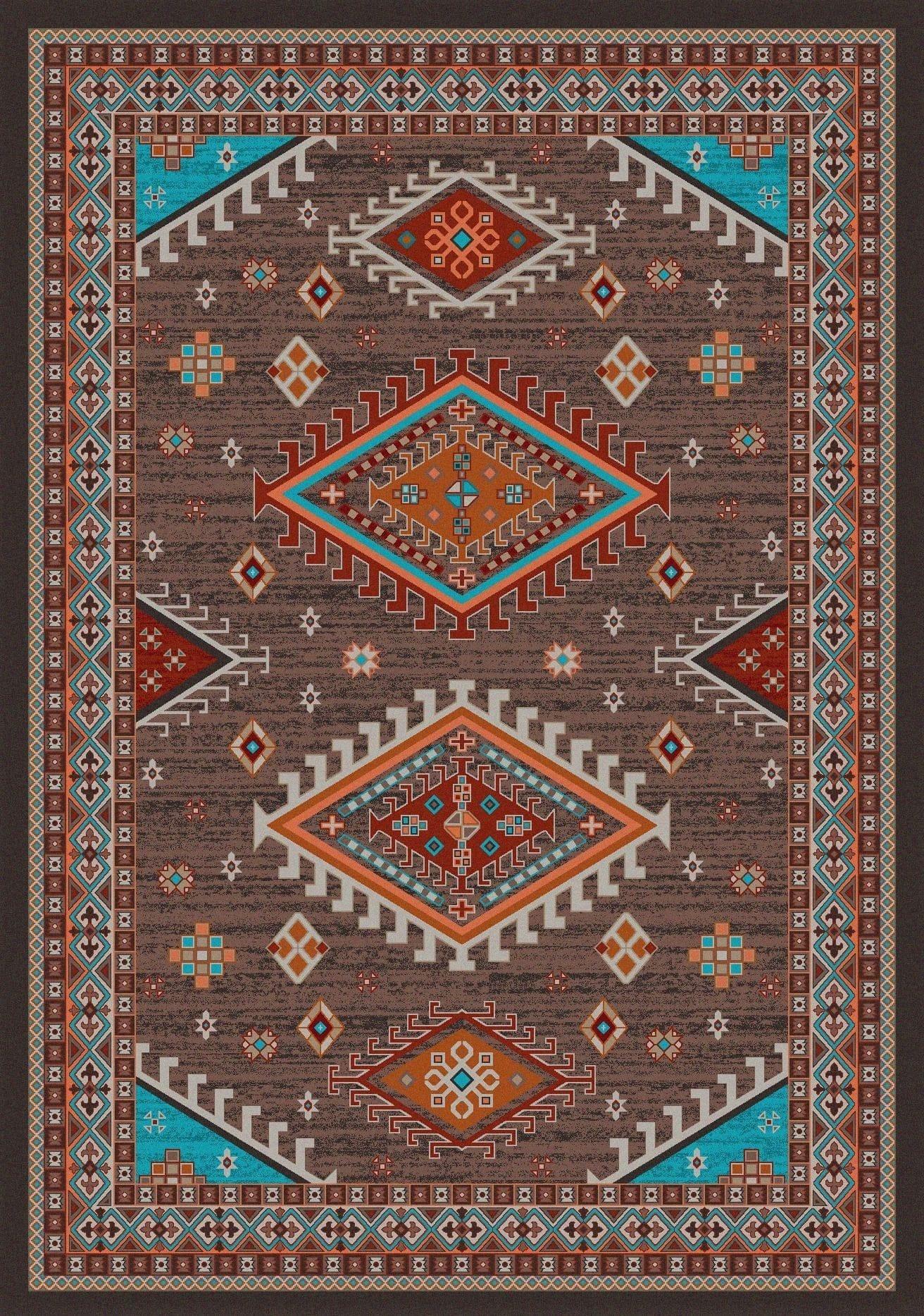 Persian Southwest Area Rug - Made in the USA - Your Western Decor, LLC