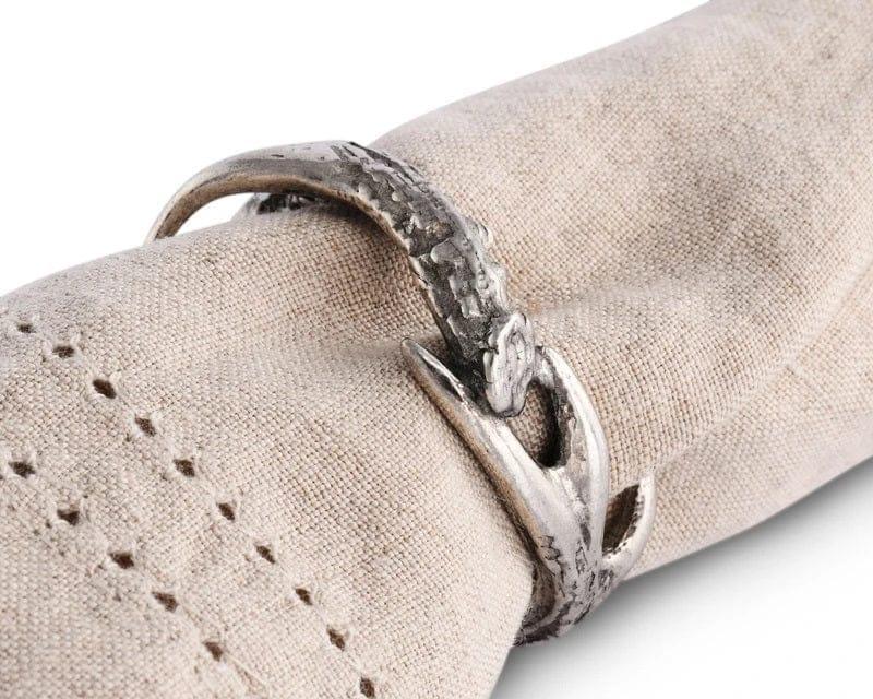 Pewter Antler Napkin Rings - Your Western Decor