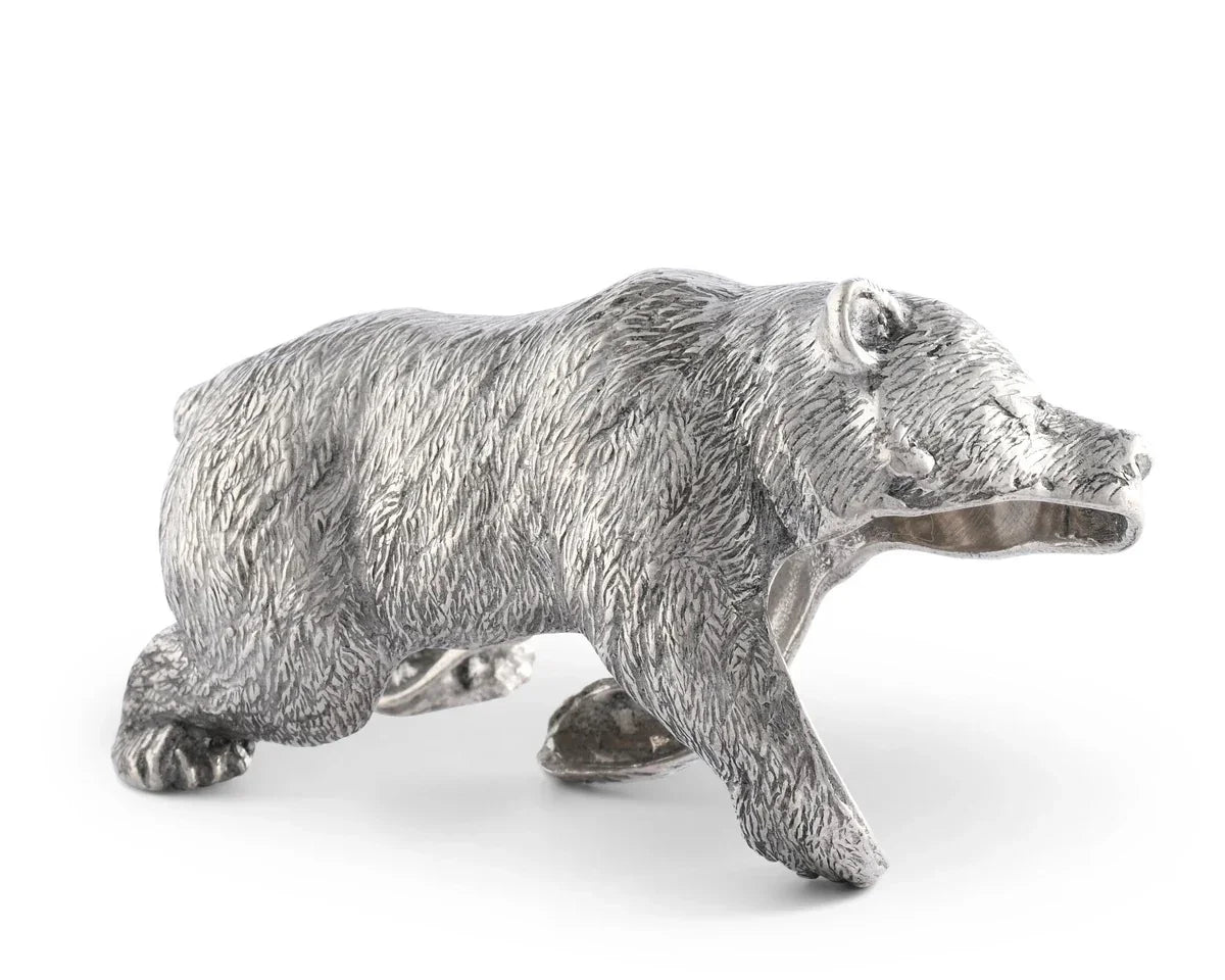 Pewter Bear Napkin Rings - Your Western Decor