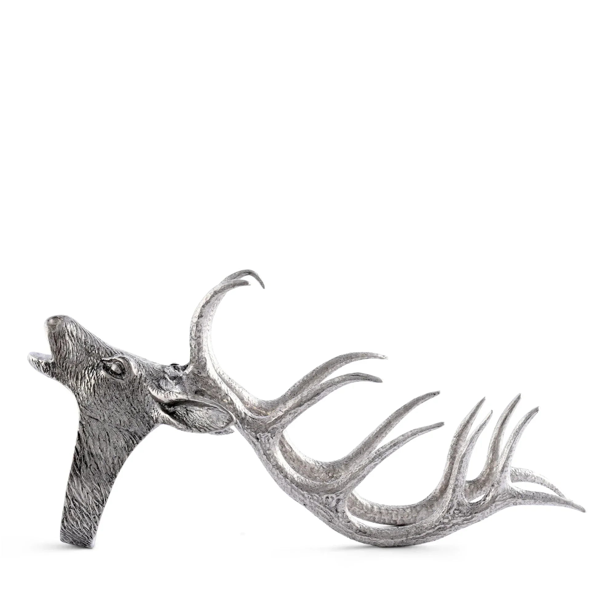 Carved premium pewter elk napkin ring - Your Western Decor