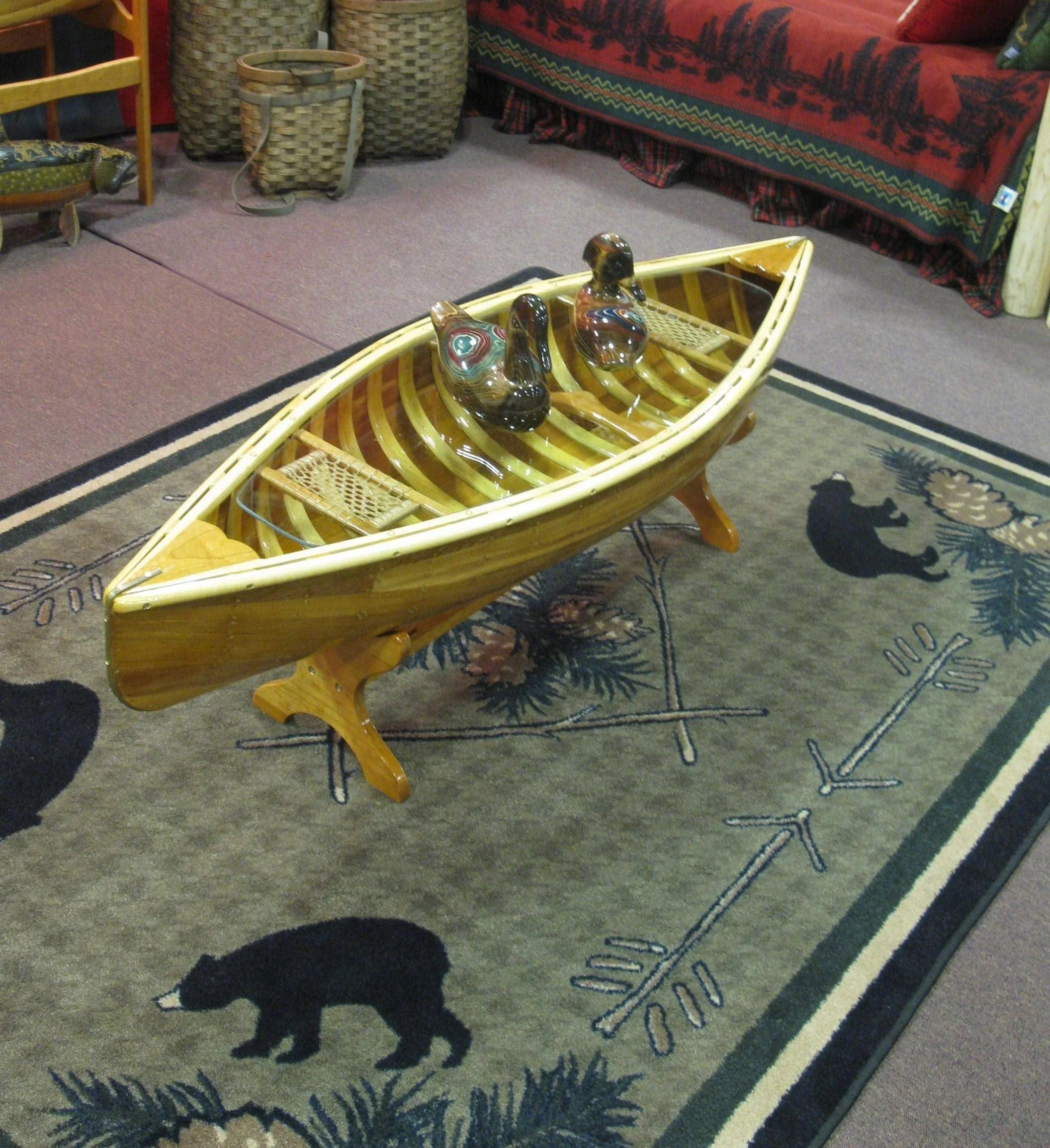 Pine Cone & Bears Area Rugs - Made in the USA - Your Western Decor