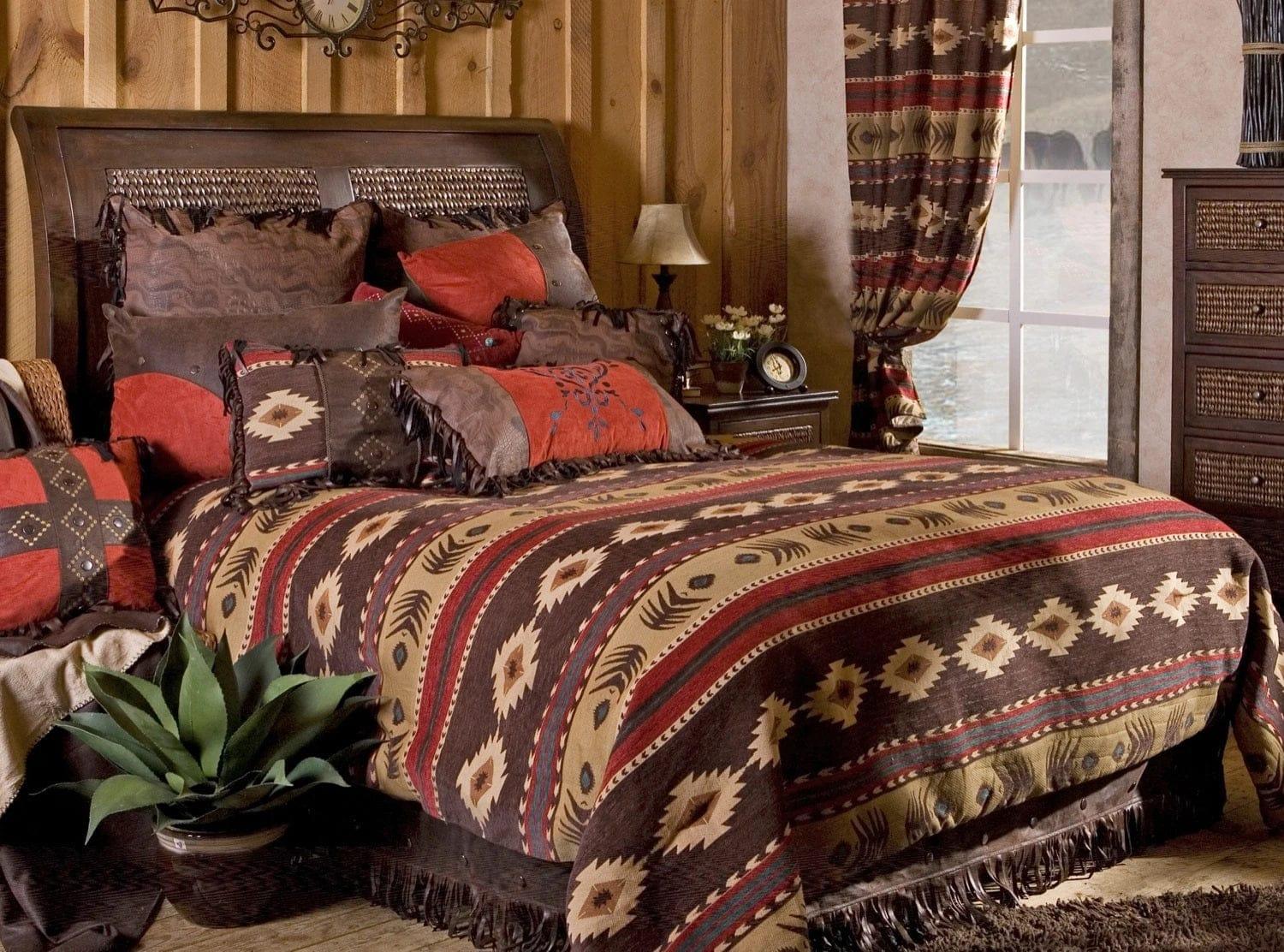 Pueblo rock dark colors Southwestern Bedding - Your Western Decor
