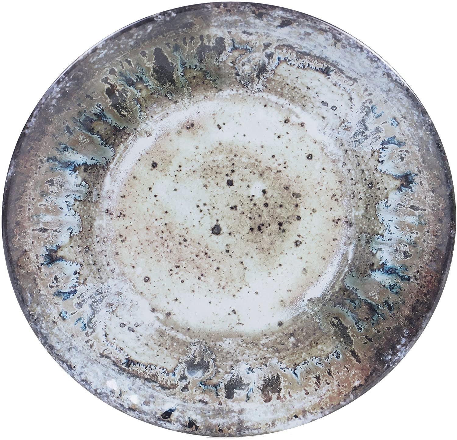 Neutral Stone Heavy Weight Melamine Dishes Round Serving Plate - Your Western Decor