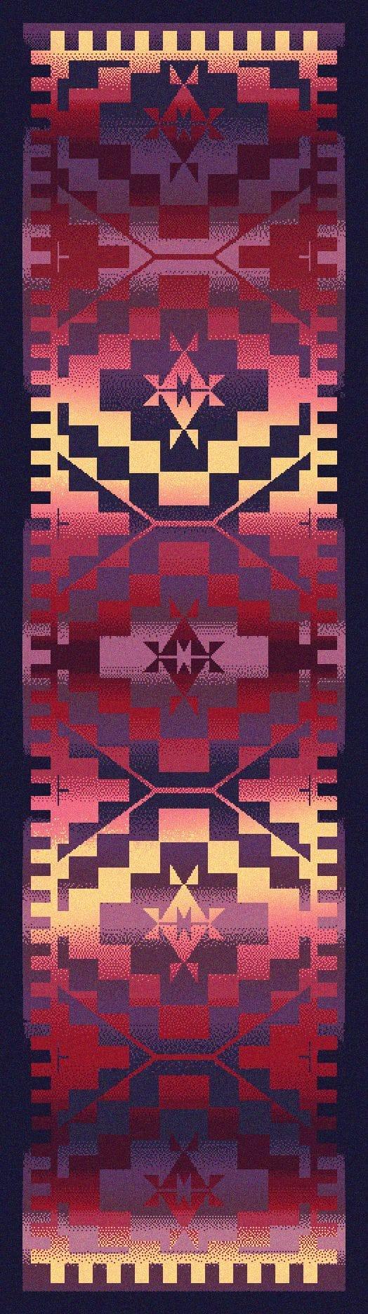 Rainbow Blanket Southwest Floor Runner - Made in the USA - Your Western Decor