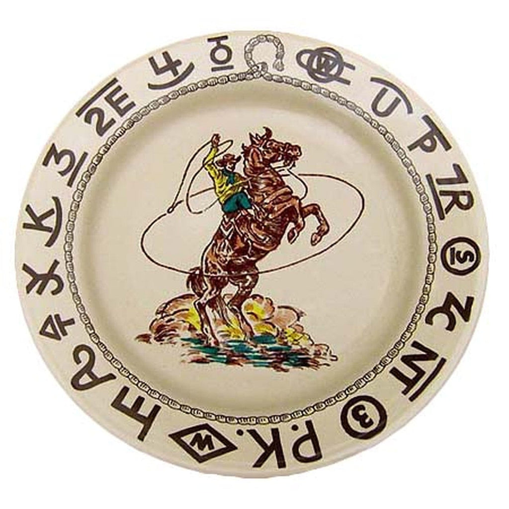 At the Ranch Cowboys & Brands Luncheon Plates - Made in the USA - Your Western Decor