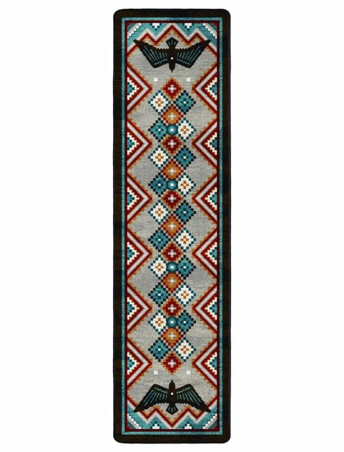 Our Raven Dance Colorful Southwest Floor Runner made in the USA - Your Western Decor