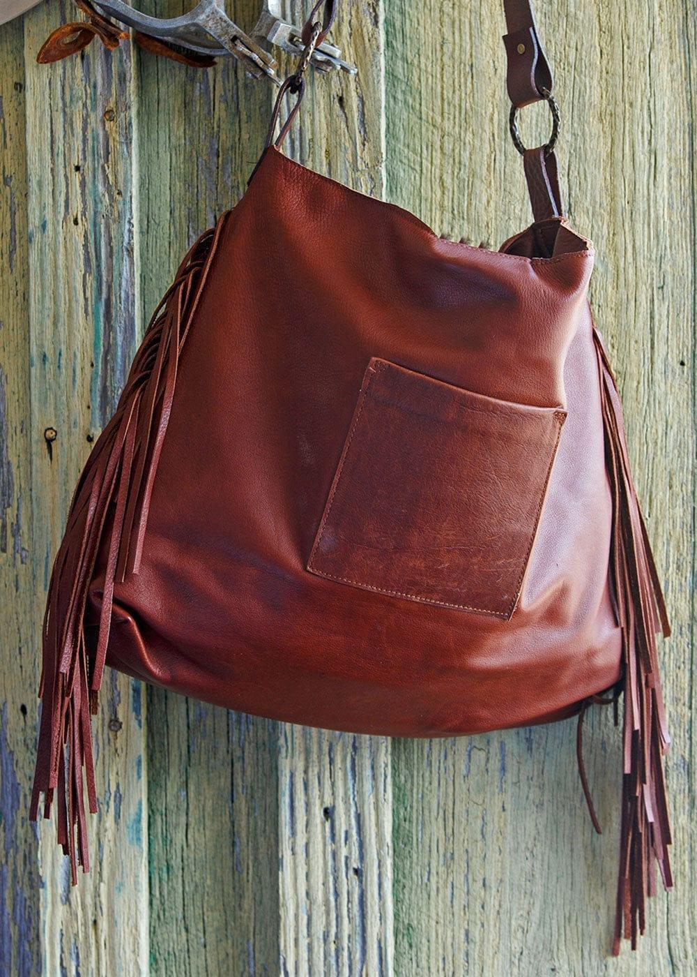 Red River Leather Concho Purse back pocket - made in the USA - Your Western Decor