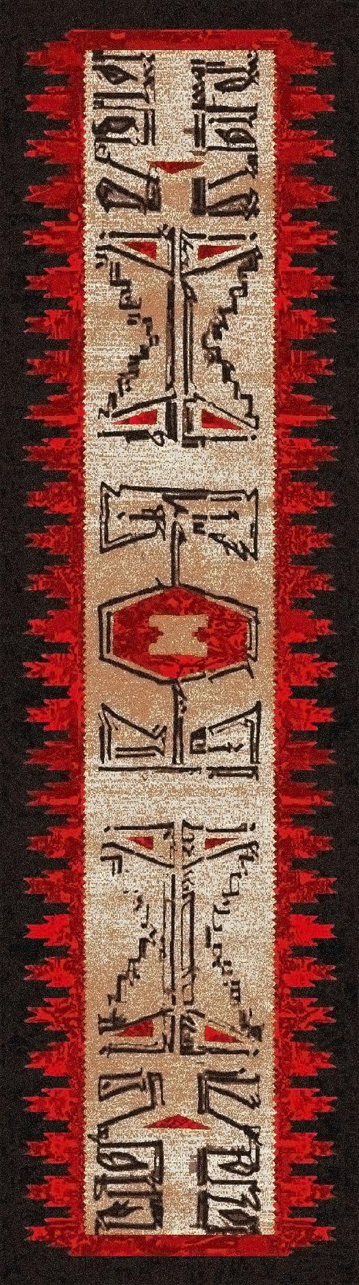 Red, Black & Beige Area Rugs - Your Western Decor, LLC