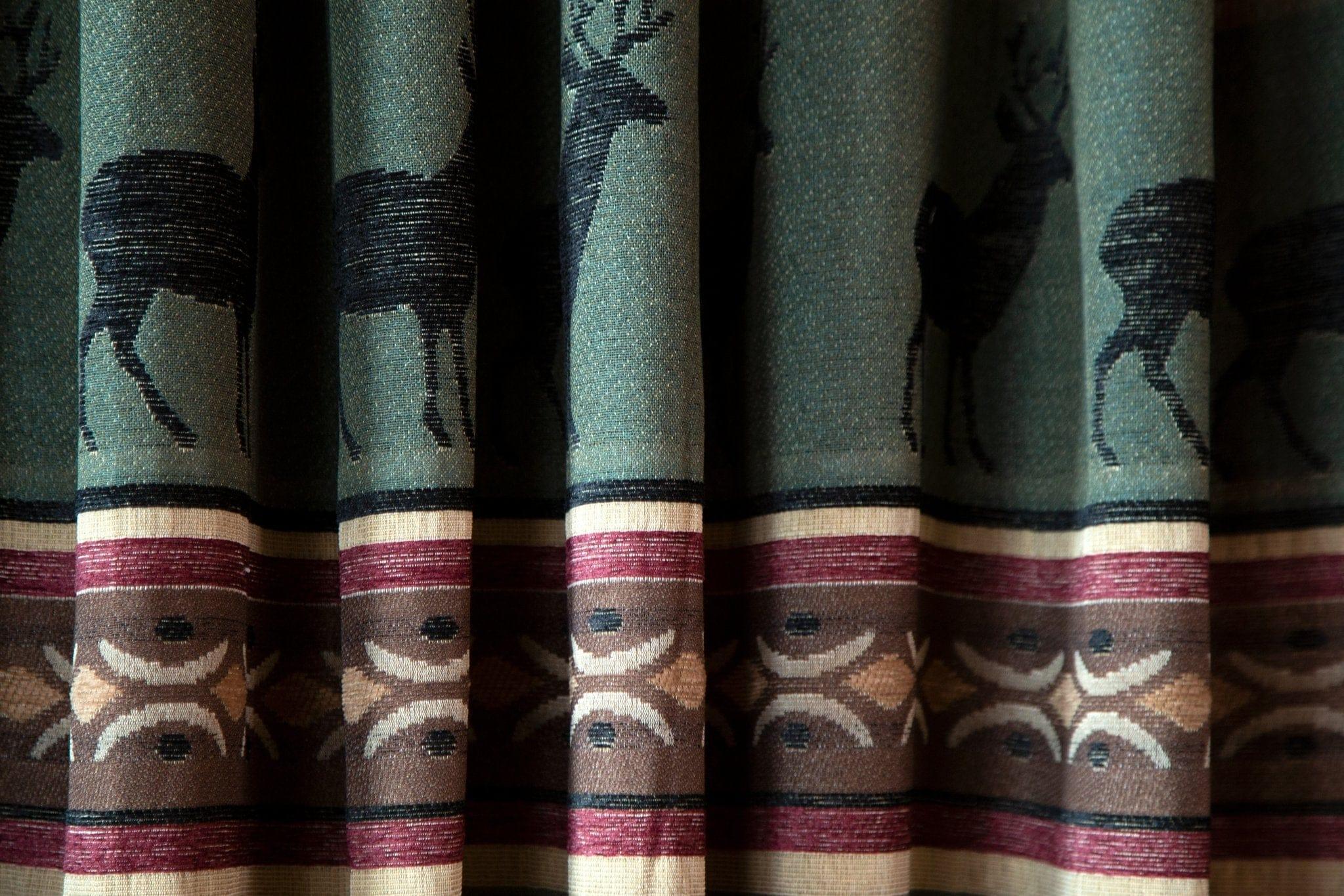 Rocky Heights Wildlife Curtains detail. Your Western Decor.