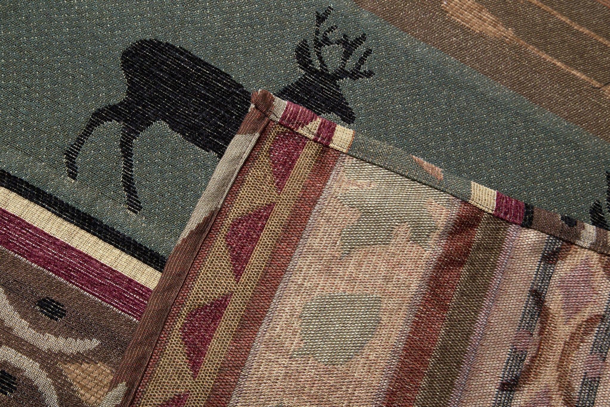 Rocky Heights Wildlife Curtains reverse. Your Western Decor.