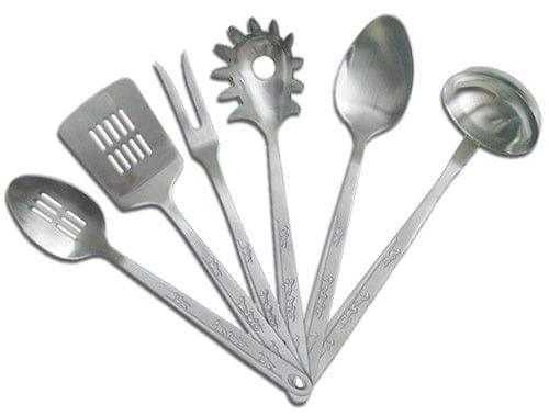 Stainless steel utensil set with engraved running horses handles - Your Western Decor