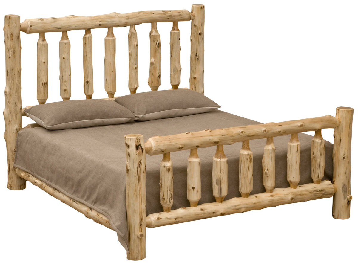 Cedar log deals bed