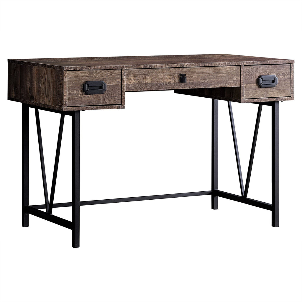 Rustic wood and metal hollow-core desk. Free shipping. Your Western Decor