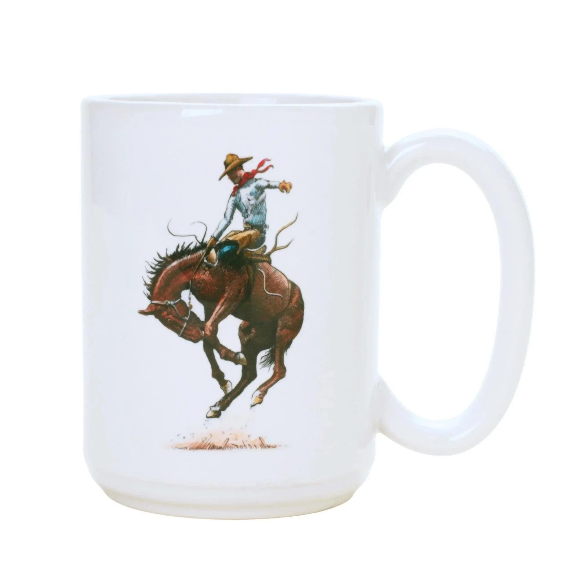 Saddle Bronc Art Coffee Mug made in the USA - Your Western Decor