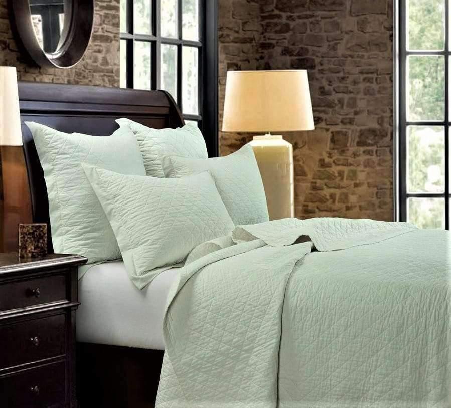 Diamond Quilted Quilts in Sea Foam - Your Western Decor, LLC