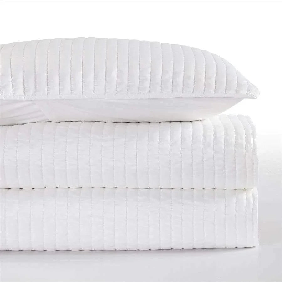 Quilted White Satin Quilt Collection - Your Western Decor