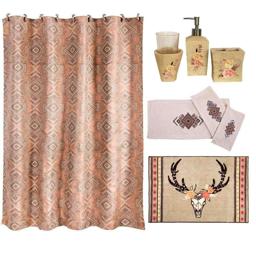 sedona summer floral and deer bath collection. Your Western Decor