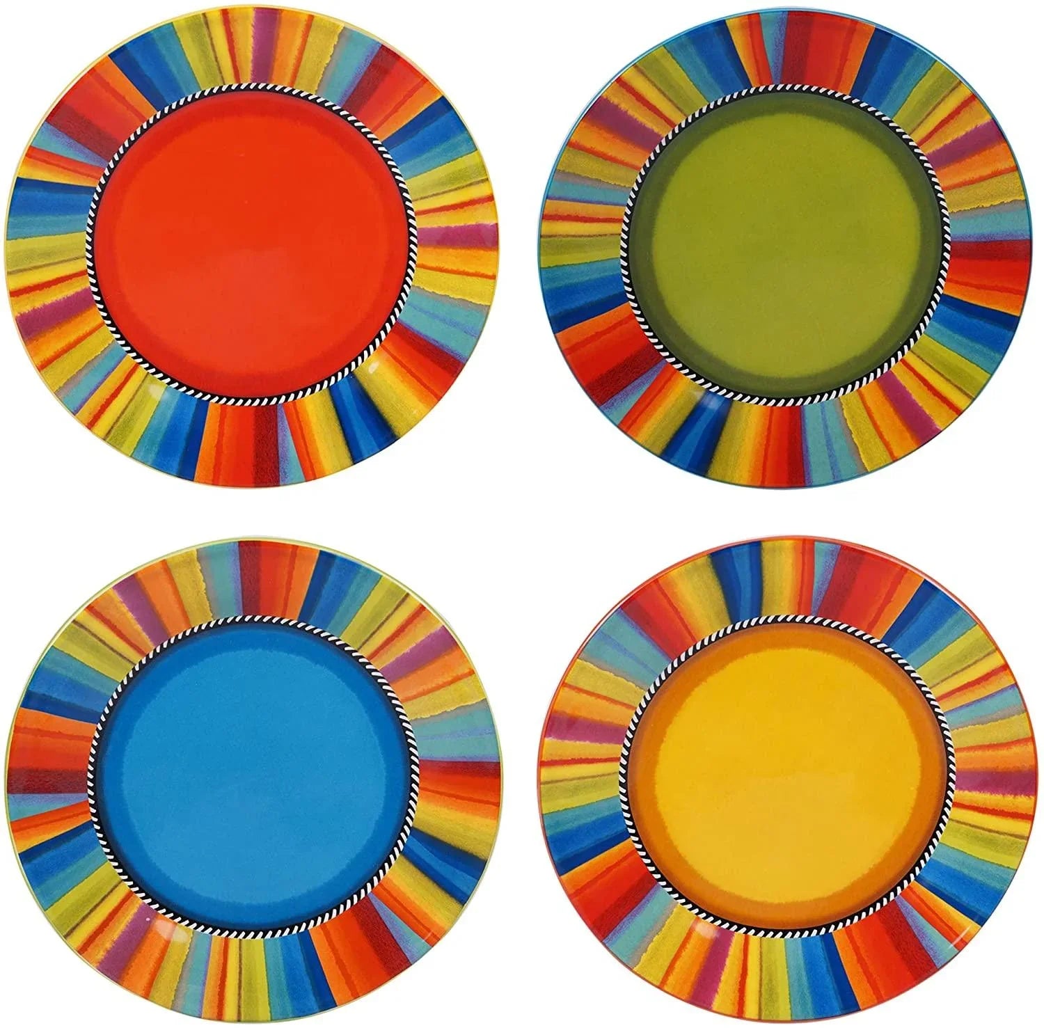 Senora Splash Southwest Dinner & Salad Plates - Your Western Decor, LLC