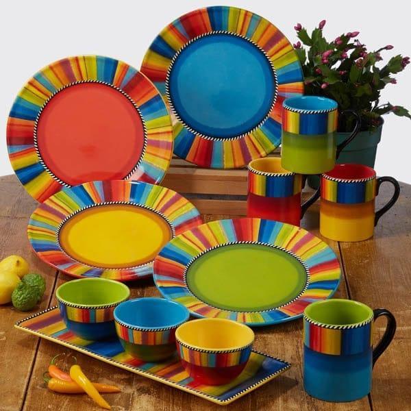 Senora Splash Southwestern Dinnerware Collection - Your Western Decor, LLC