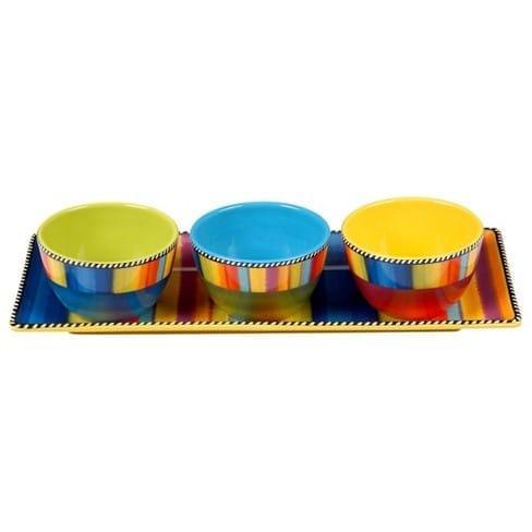 Senora Splash 4-pc serving set - Your Western Decor, LLC