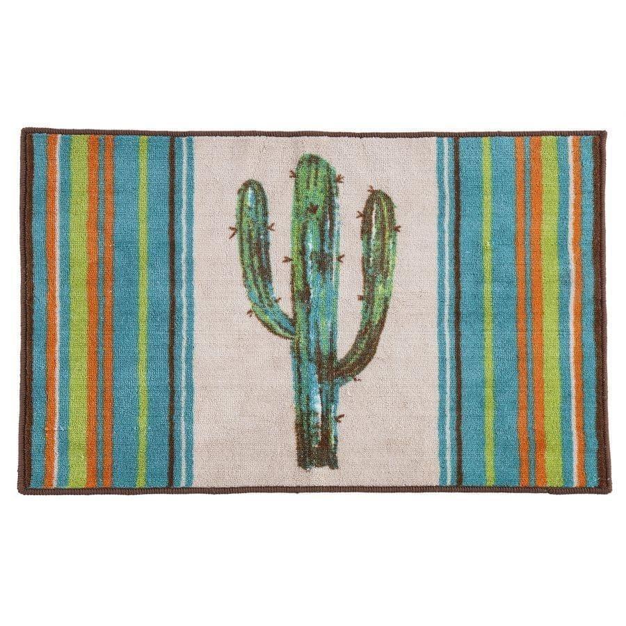 Front shot of Serape Colorful Cactus Rug