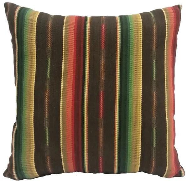 Colorful southwestern serape throw pillows. Made in the USA. Your Western Decor