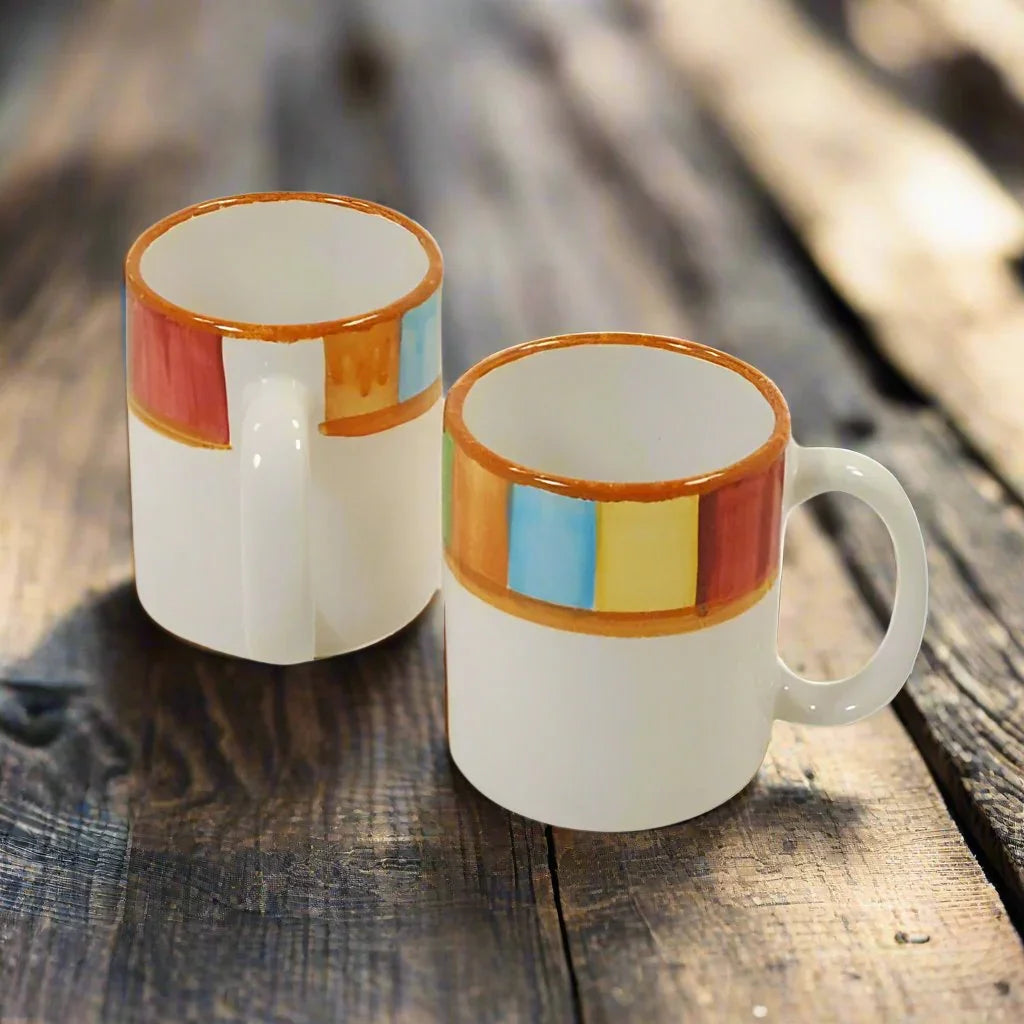Southwestern serape painted mugs set - Made in the USA - Your Western Decor
