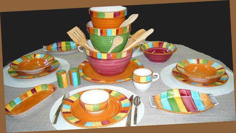 Serape restaurant dinnerware. Made in the USA. Your Western Decor