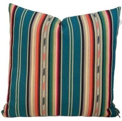 Colorful southwestern serape throw pillows. Made in the USA. Your Western Decor
