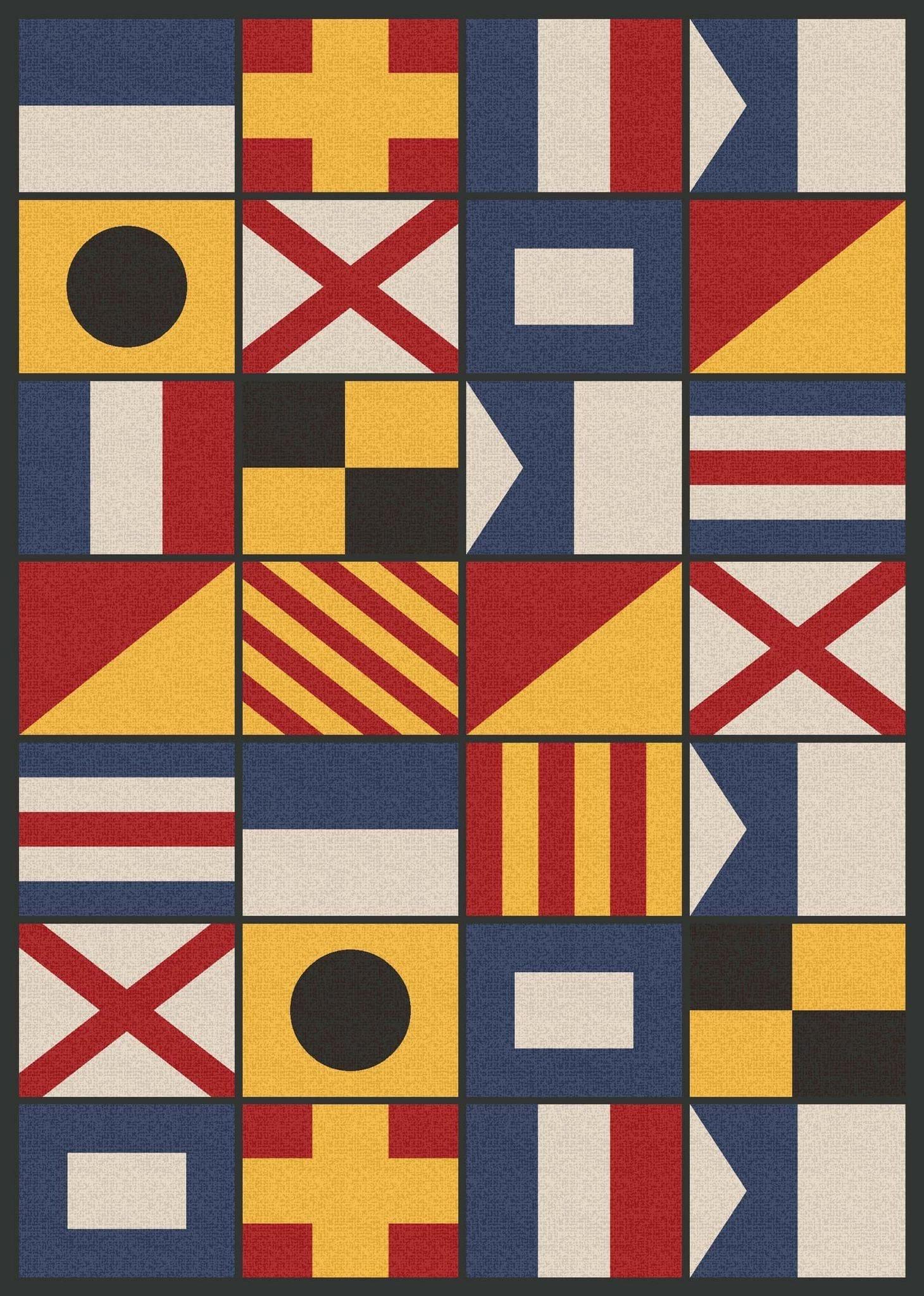 Signal Art Area Rug Multi Color 8' x 11' - Made in the USA - Your Western Decor