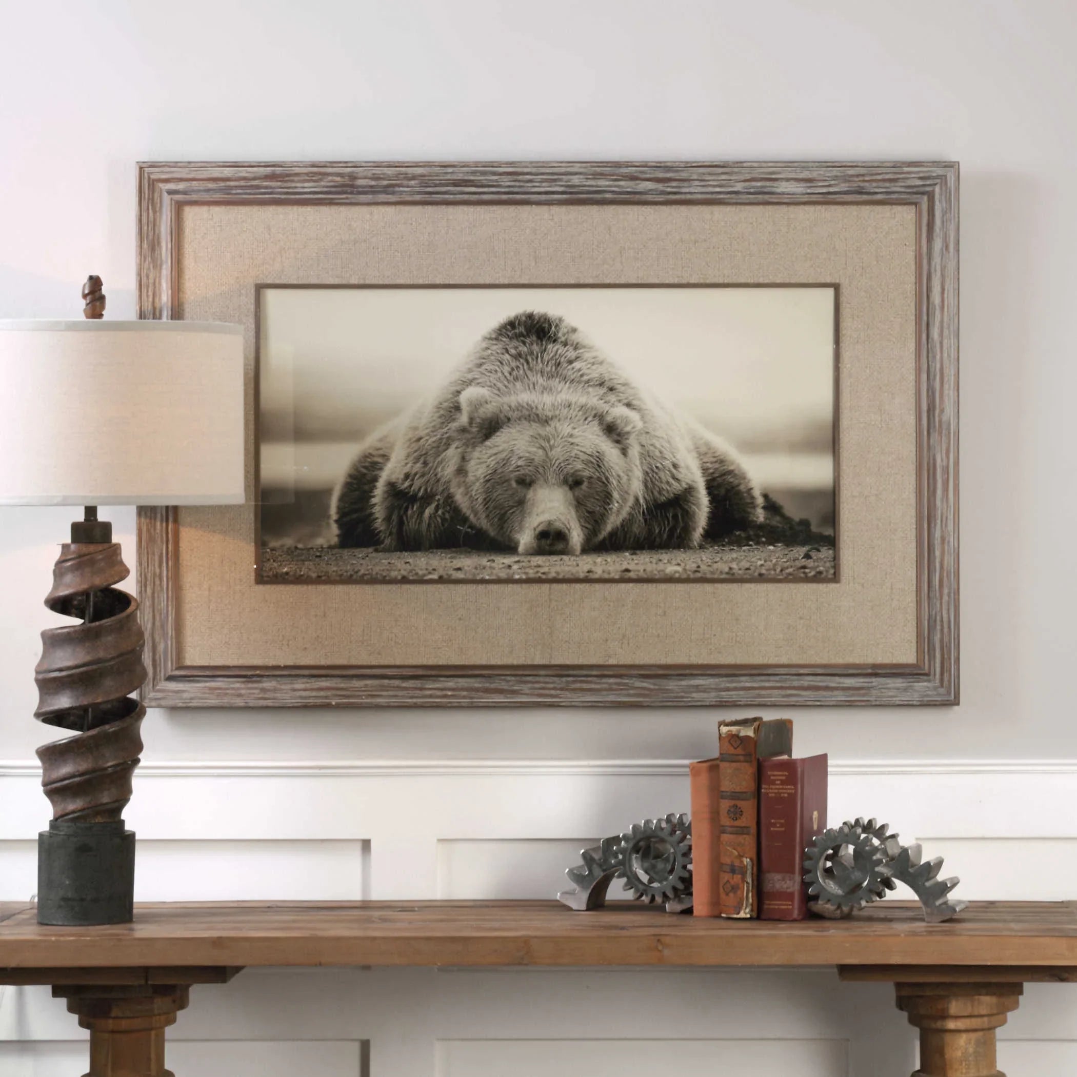 Sleeping Bears Lie Framed Wall Art - Your Western Decor