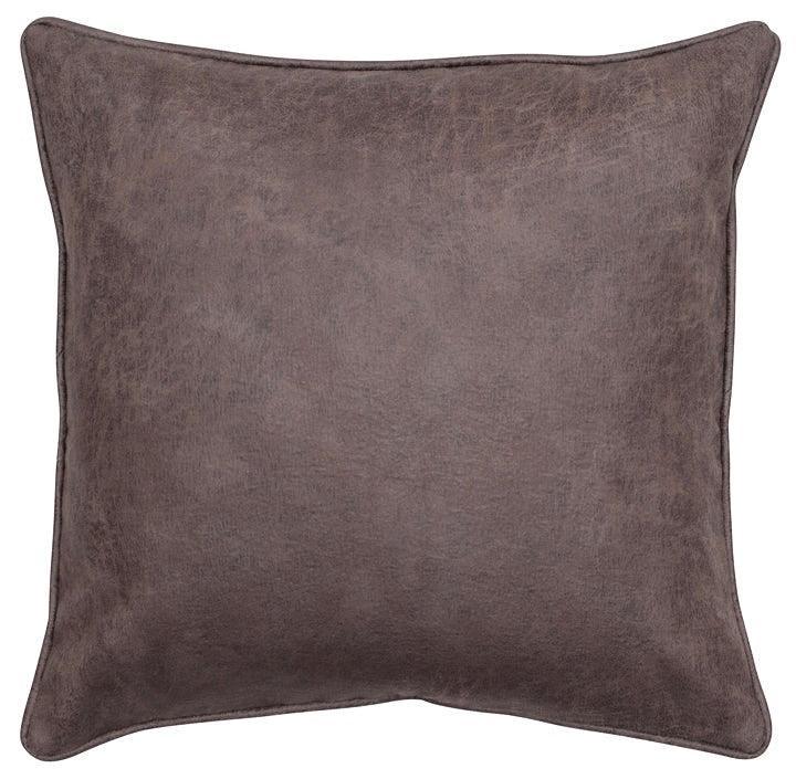 Smoke Faux Leather Euro Sham made in the USA - Your Western Decor