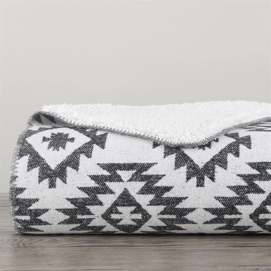 Aztec Designer Shearling Throw Blankets - Your Western Decor, LLC