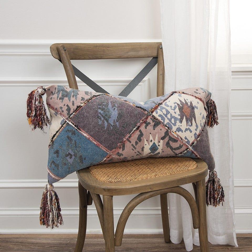 Southwestern Boho Accent Pillow with Tassels Your Western Decor