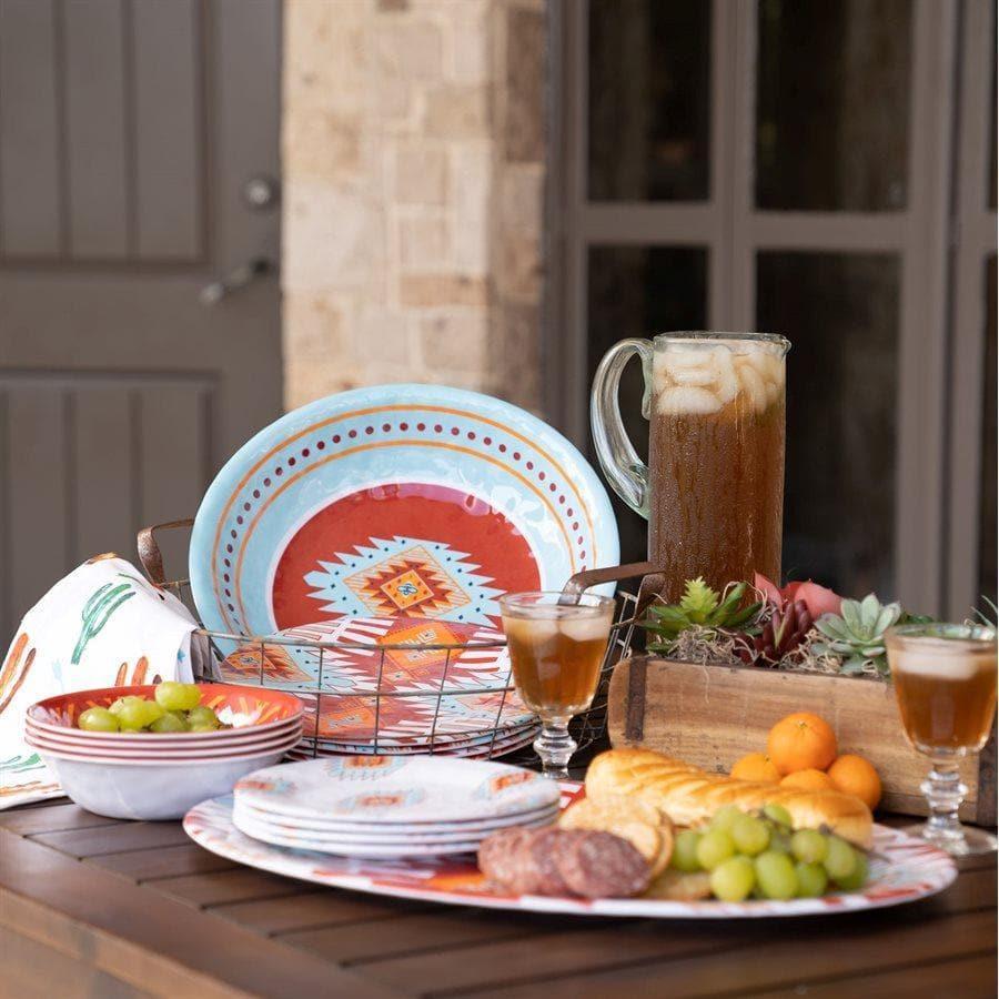 Southwest Design Melamine Dishes 14-Piece Set - Your Western Decor, LLC