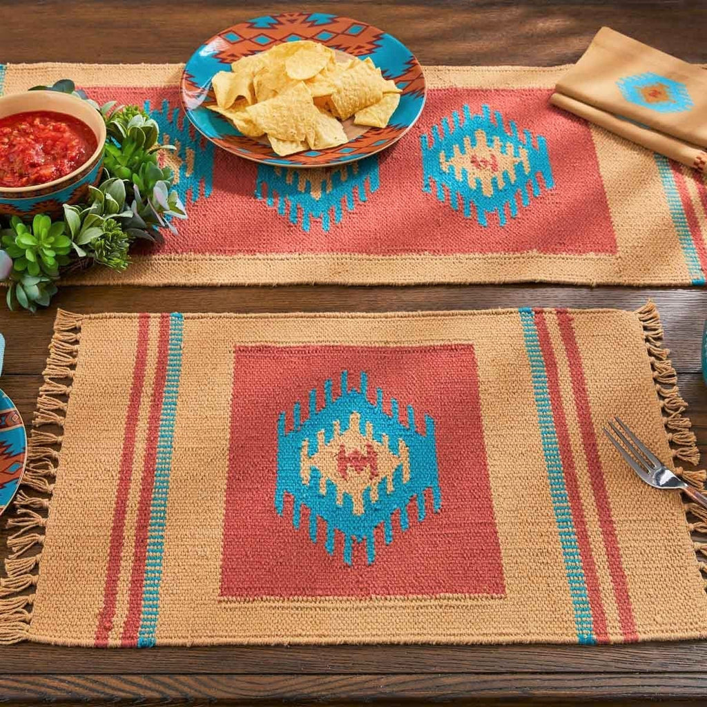 Southwest woven table linens collection. Your Western Decor