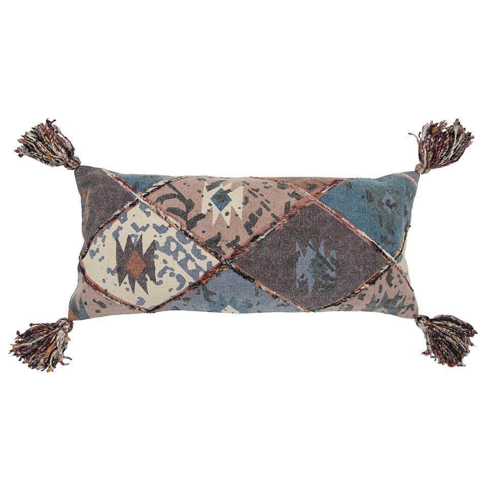 Southwestern Boho Accent Pillow with Tassels - Your Western Decor