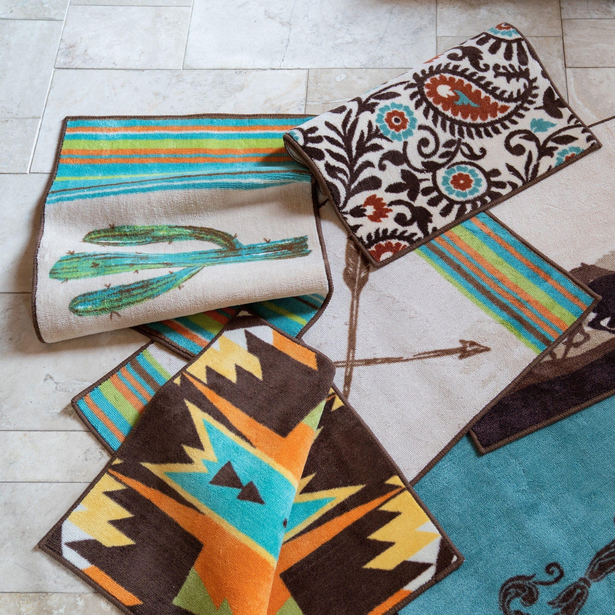 Rug variety - Southwestern, wester, modern accent rugs for kitchen and bathroom - Your Western Decor