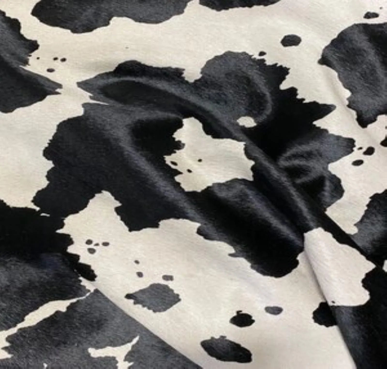 Stenciled Black on Off-White Cowhide - Your Western Decor