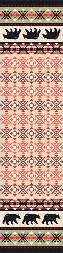 Strolling Black Bears Floor Runner made in the USA - Your Western Decor