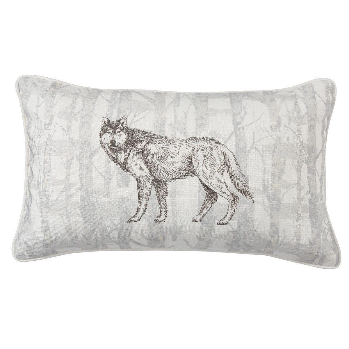 Summit Wildlife Wolf Accent Pillow poly-fill - Your Western Decor