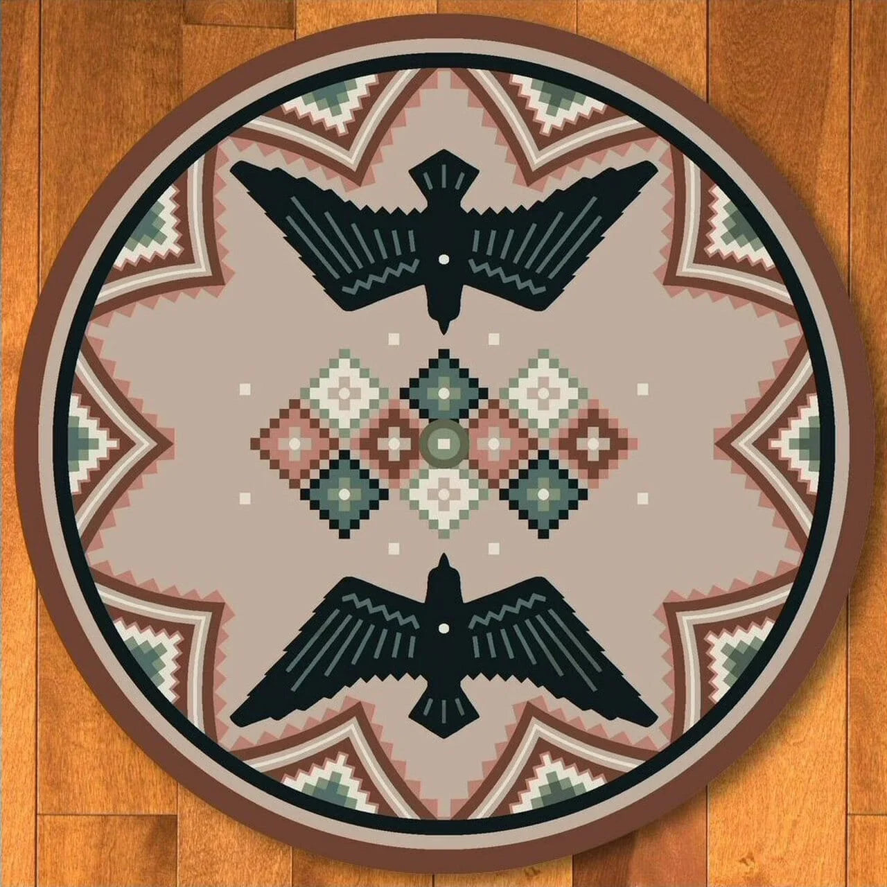 Sunset Dance 8' Round Area Rugs - Made in the USA - Your Western Decor
