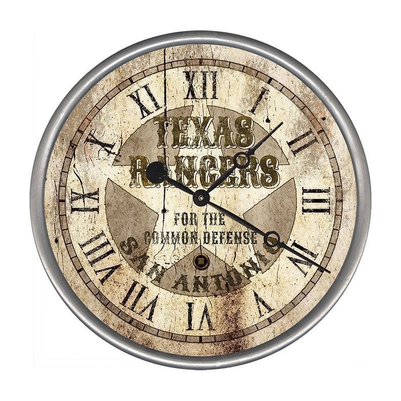 Vintage Texas Rangers Western Clock made in the USA - Your Western Decor