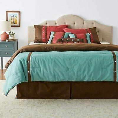 Turquoise Tooled Western Comforter Set - Your Western Decor