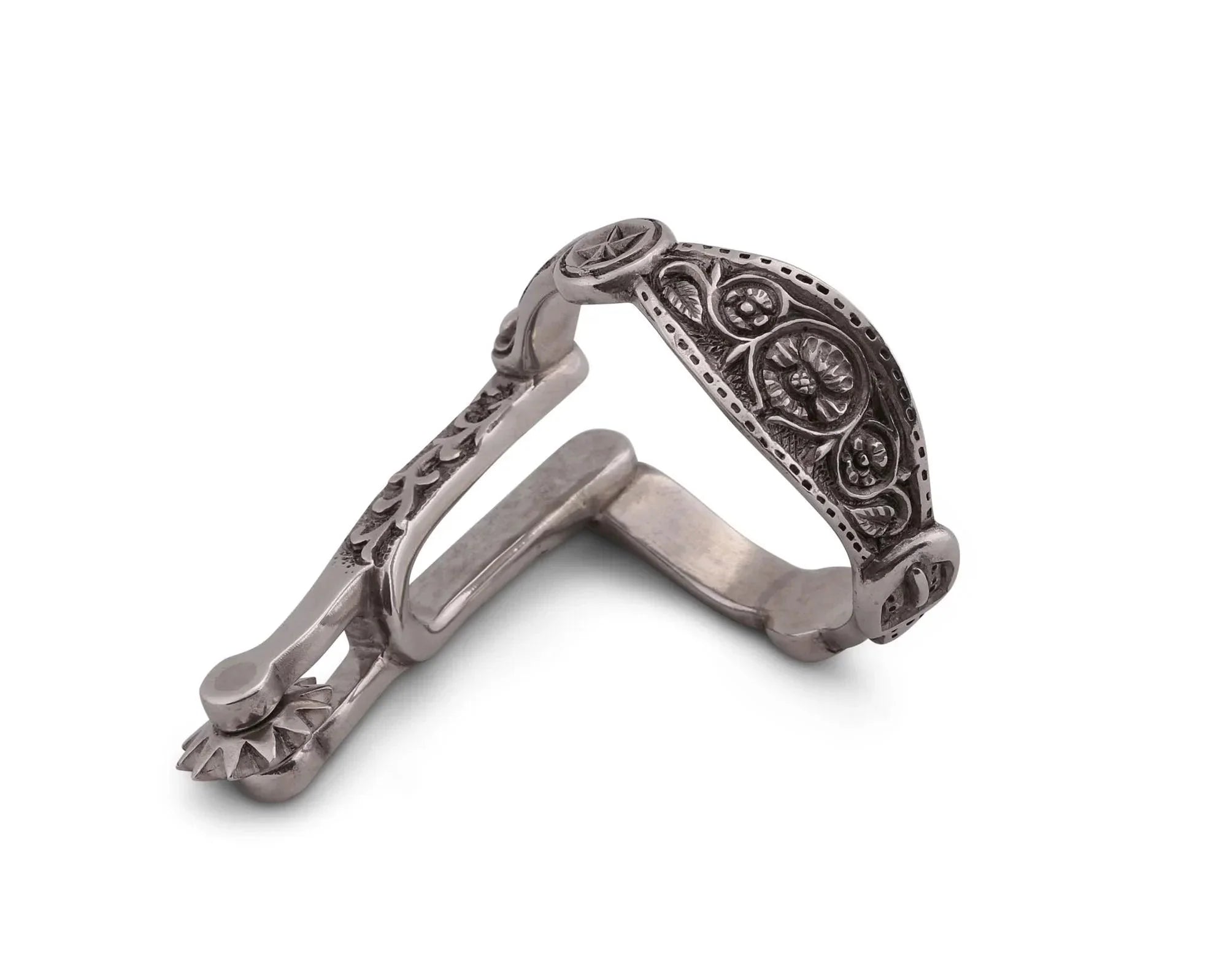 Pewter Western Spurs Napkin Ring - Your Western Decor