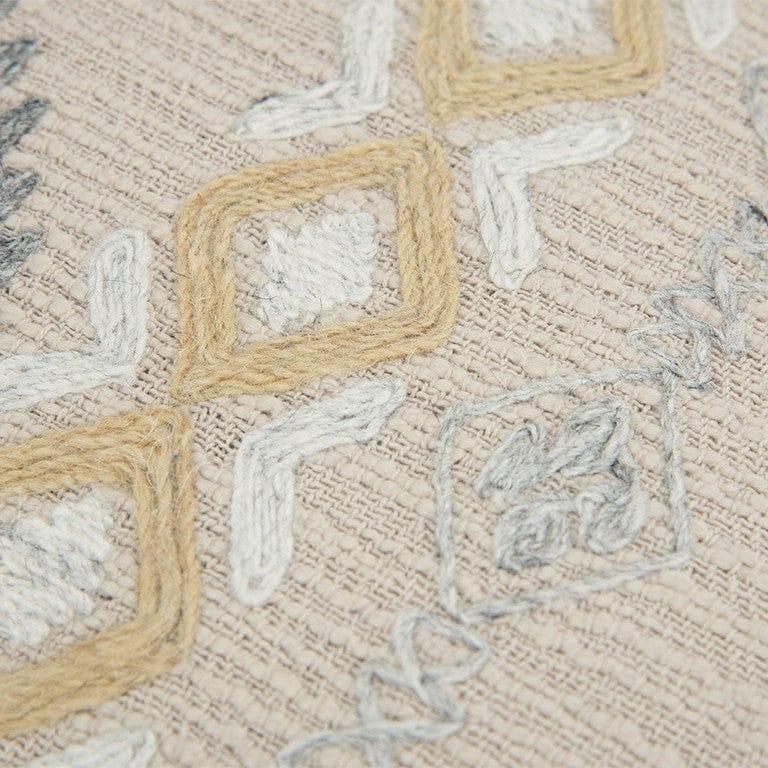 Tribal Boho Embroidered Accent Pillow cover detail - Your Western Decor