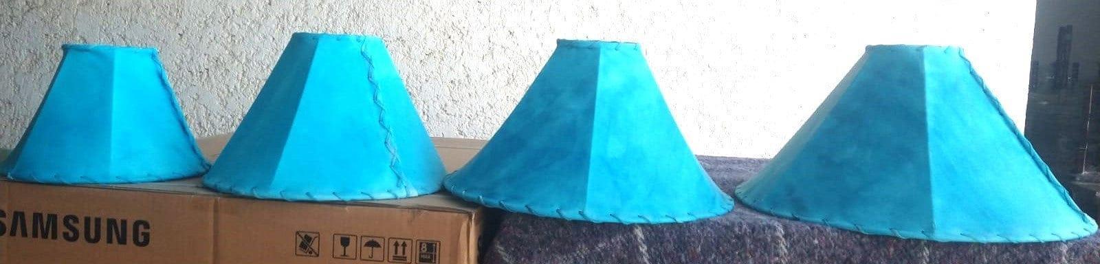 turquoise rawhide lamps shades - Your Western Decor