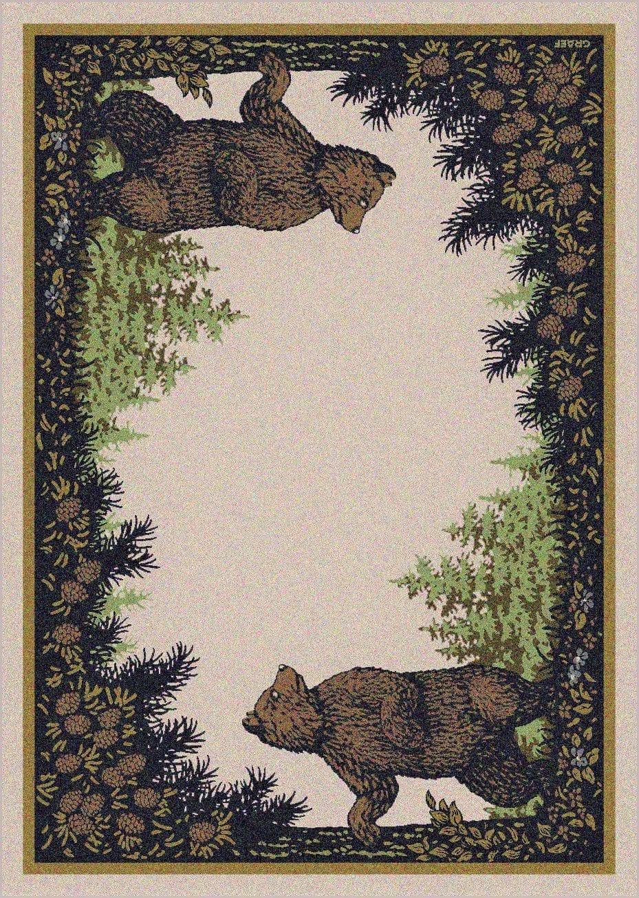 Twin Bears Lodge Area Rugs - Made in the USA - Your Western Decor, LLC