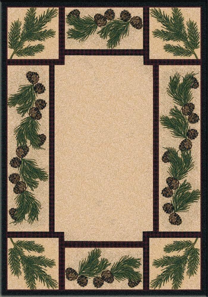 Valley Forest Pine Cone Area Rugs - Made in the USA - Your Western Decor, LLC
